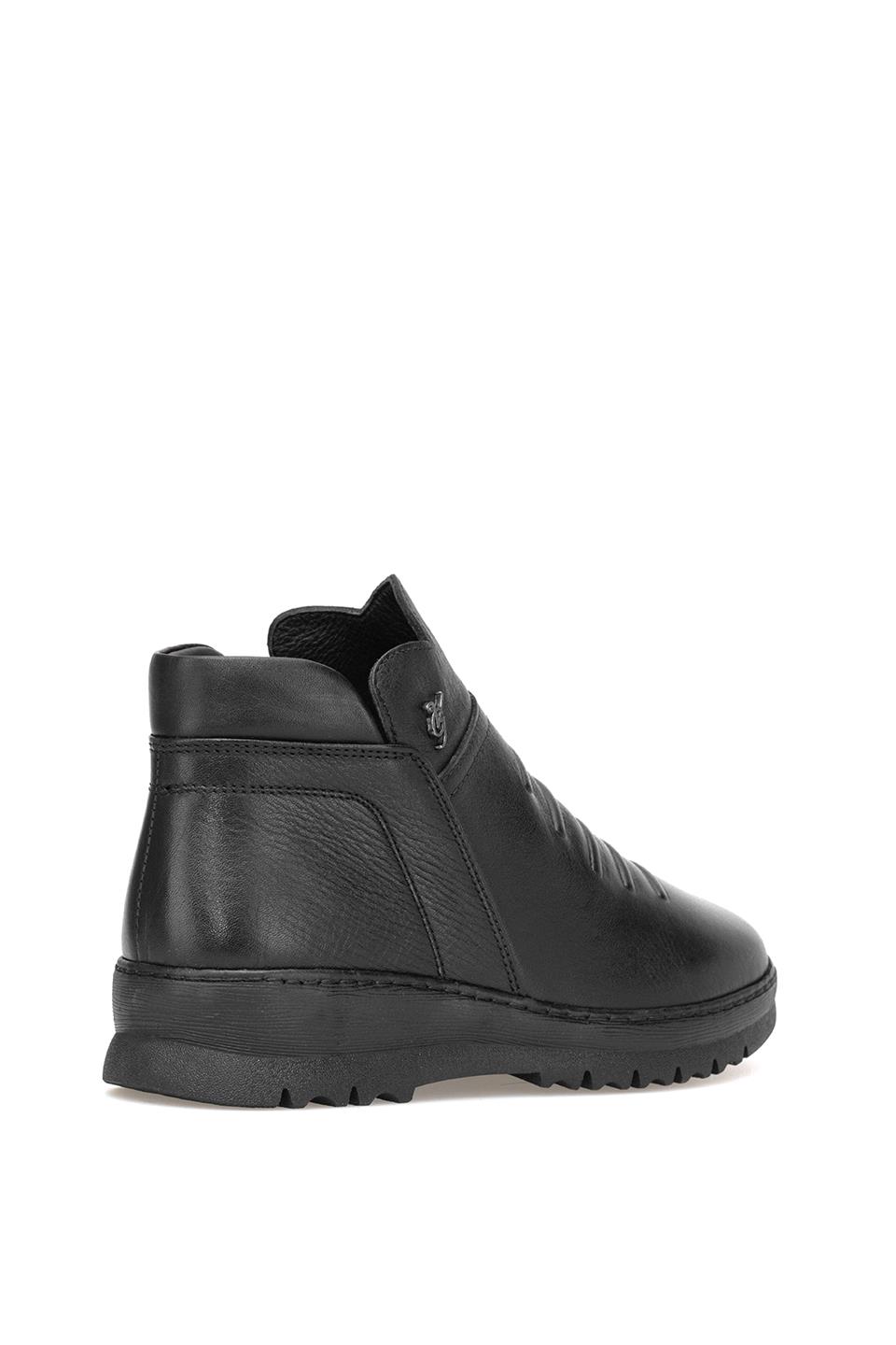 Voyager B001 Kadın Hakiki Deri Düz Bot Siyah