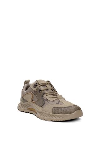 Voyager E126 Erkek Hakiki Deri Casual Ayakkabı Kum Rengi