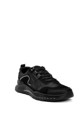 Voyager E126 Erkek Hakiki Deri Casual Ayakkabı Siyah