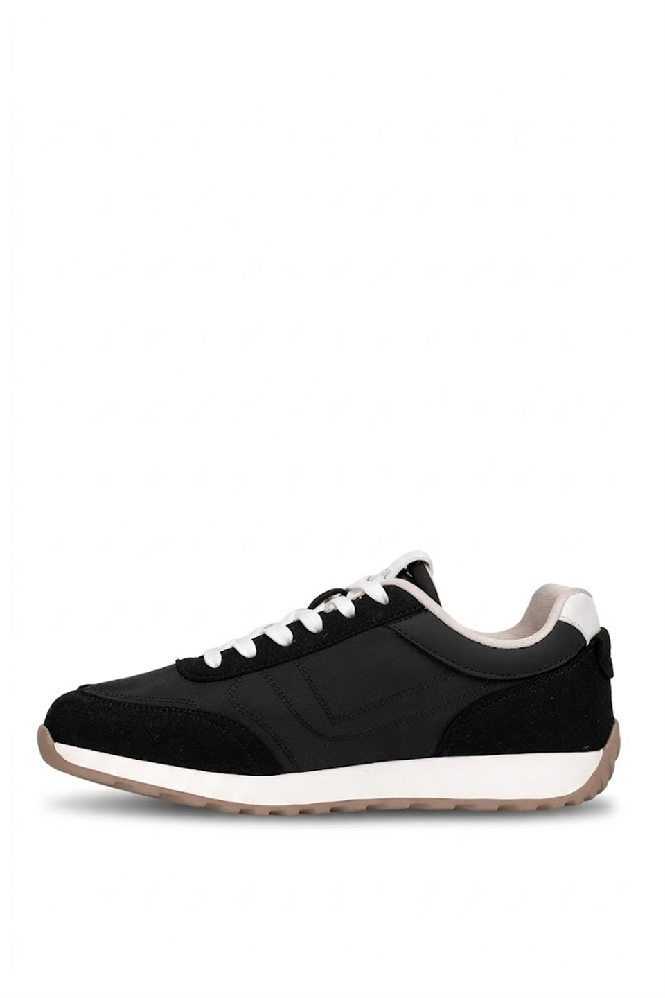 Voyager E144T Erkek Hakiki Deri Klasik Sneaker Siyah