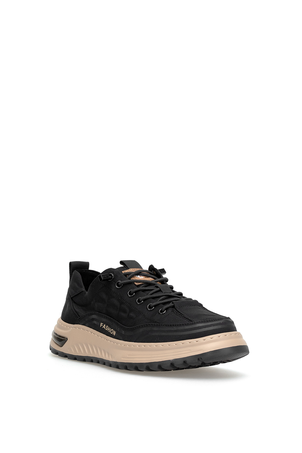 Voyager E146T Erkek Hakiki Deri Klasik Sneaker Siyah