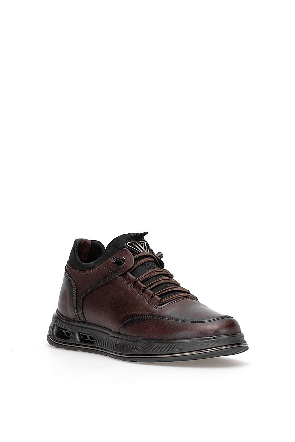 Voyager M159 Erkek Hakiki Deri Casual Ayakkabı Kahverengi