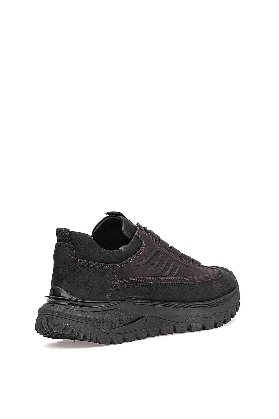 Voyager M434 Erkek Hakiki Deri Casual Ayakkabı Siyah - Kahverengi