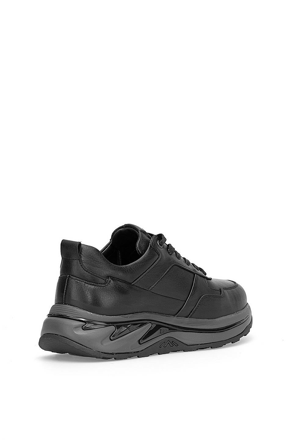 Voyager M534 Erkek Hakiki Deri Casual Ayakkabı Siyah