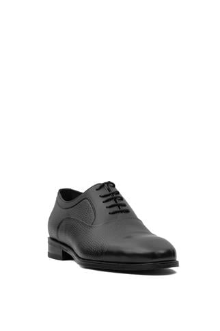 Voyager Y4005 Erkek Hakiki Deri Klasik Ayakkabı Siyah