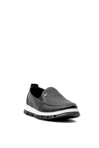 Voyager Y6574 Erkek Hakiki Deri Casual Ayakkabı Siyah