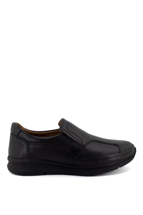 Bemsa 505C Erkek Hakiki Deri Günlük Ayakkabı Siyah