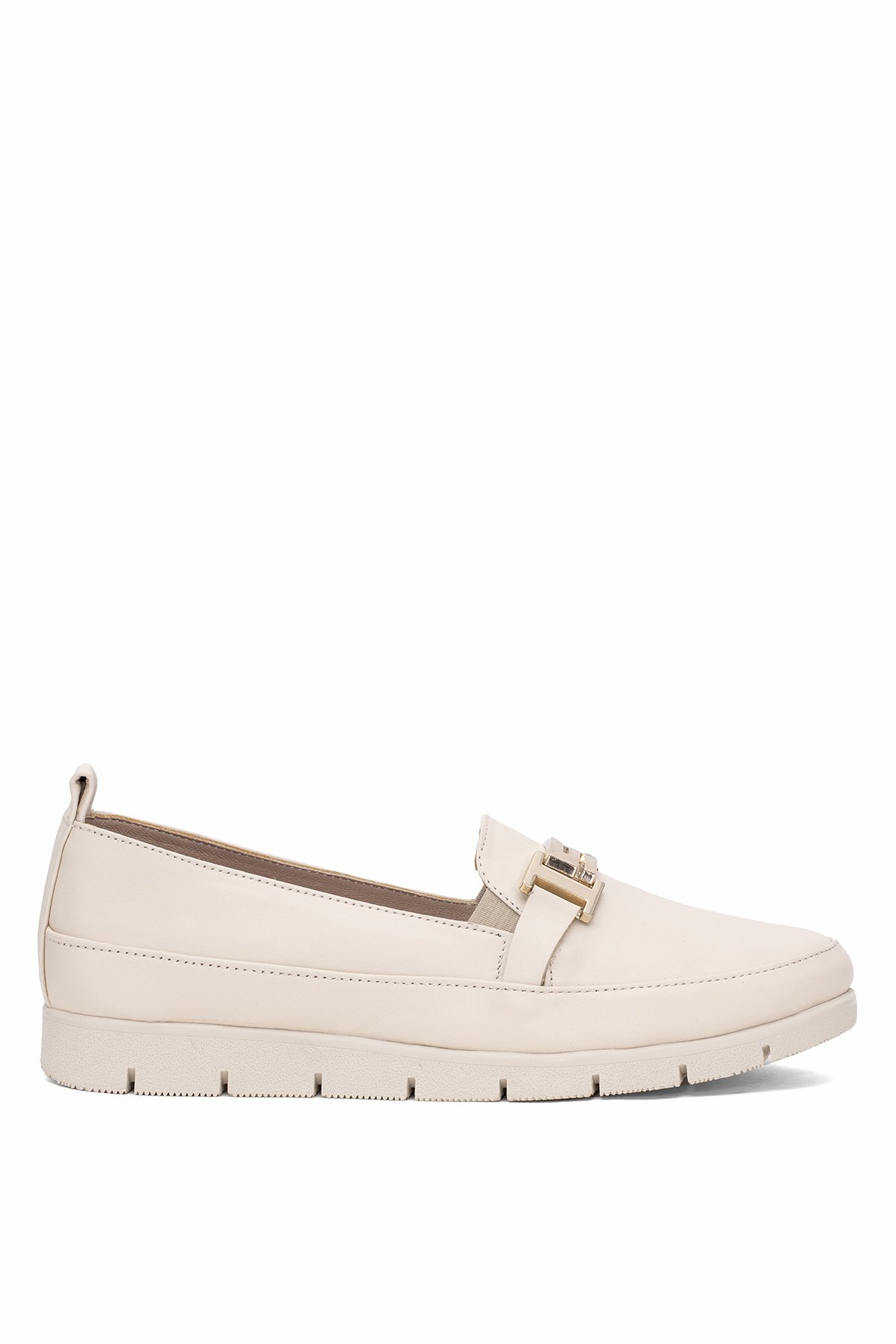 Beety 25BY118.2274-5-A Kadın Hakiki Deri Casual Ayakkabı Bej