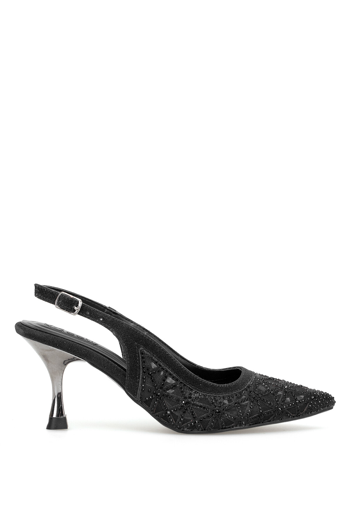 Beety 26BY151.226T Kadın Taşlı Klasik Topuklu Ayakkabı Siyah