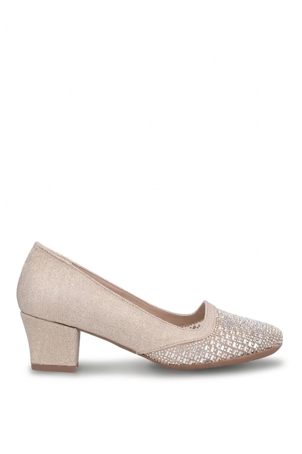Beety 26BY23.86010 Kadın Klasik Topuklu Ayakkabı Altın