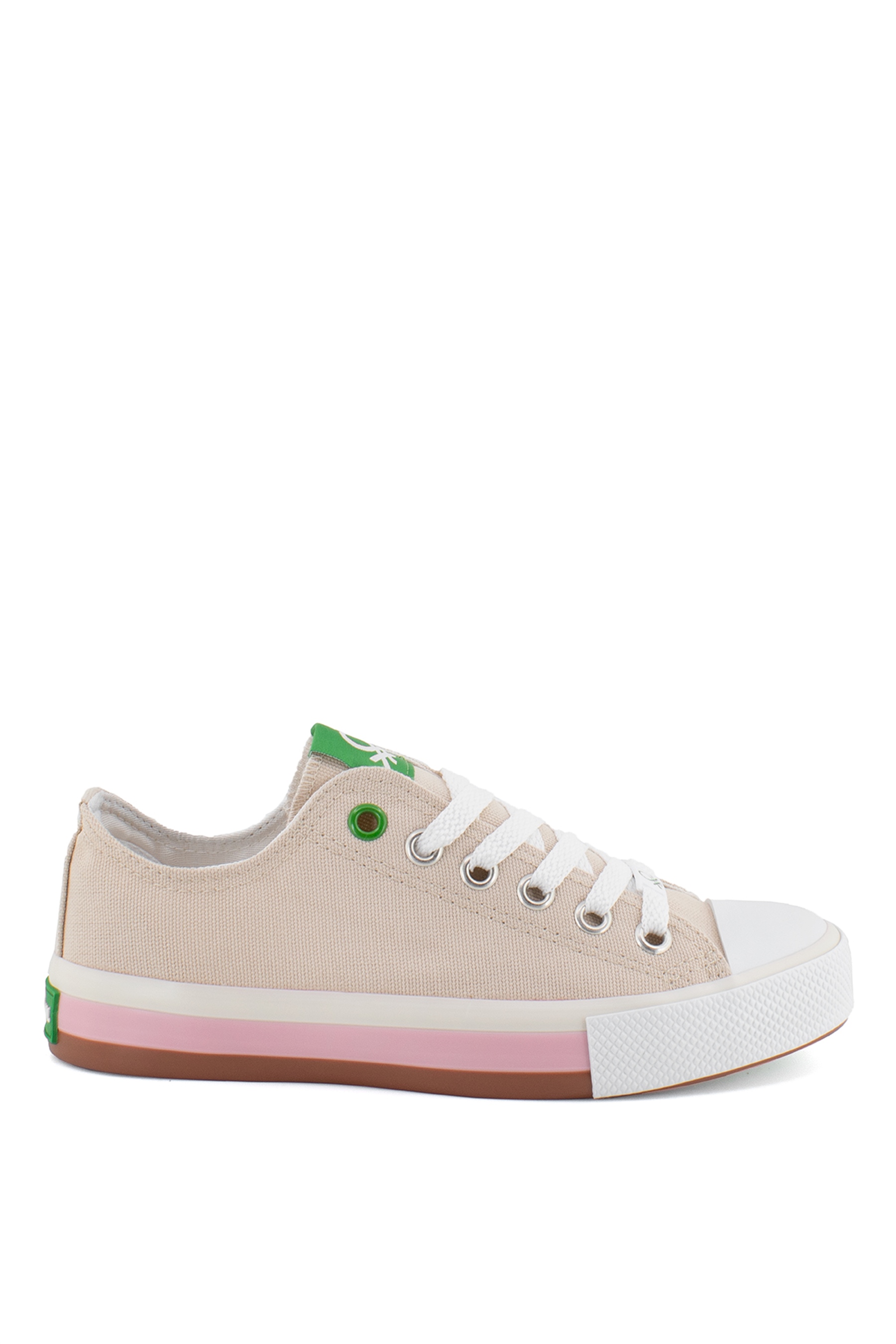 Benetton BN-30176K Kadın Spor Ayakkabı Bej