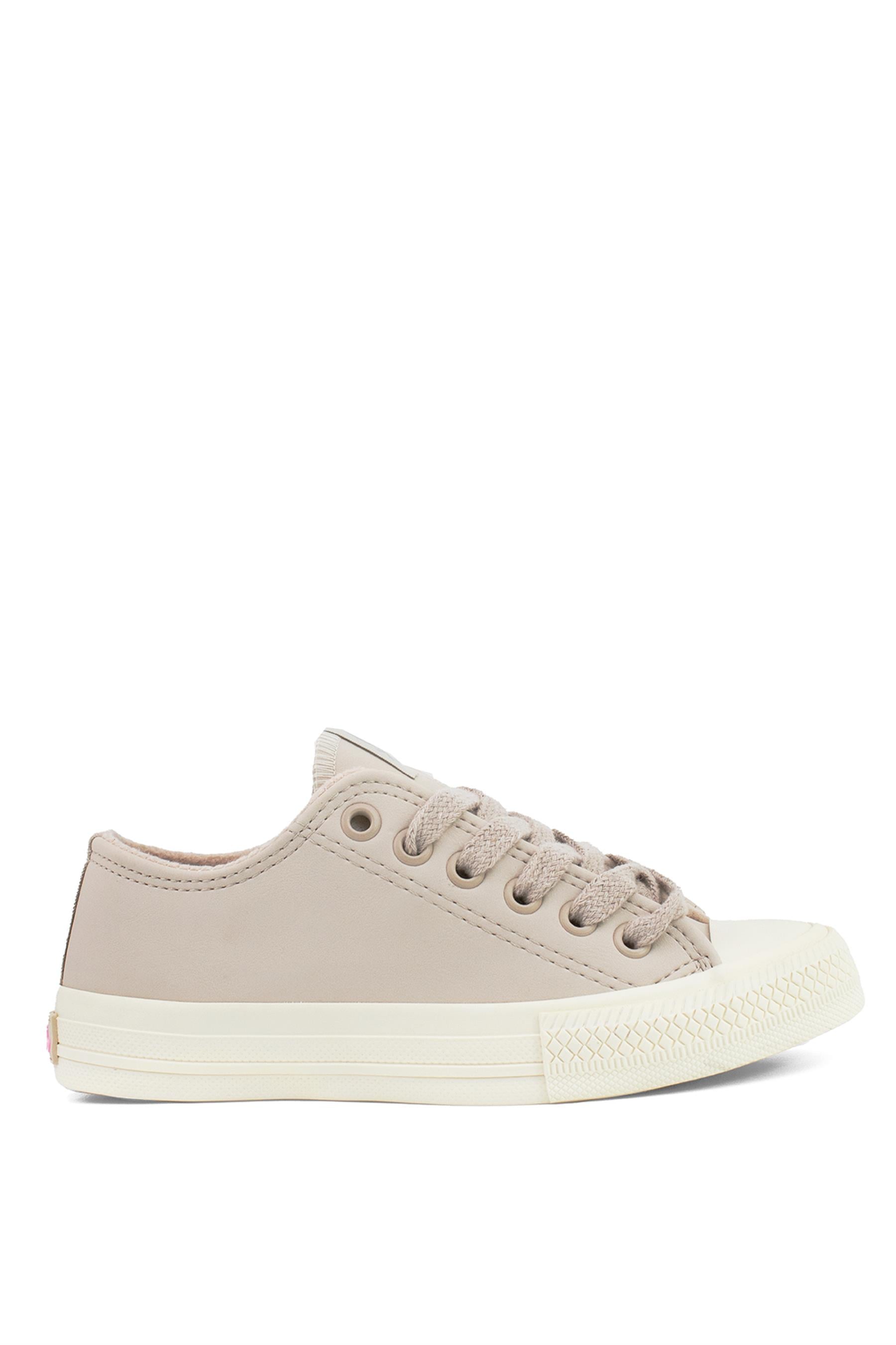 Benetton BN-31041 Kadın Klasik Sneaker Bej