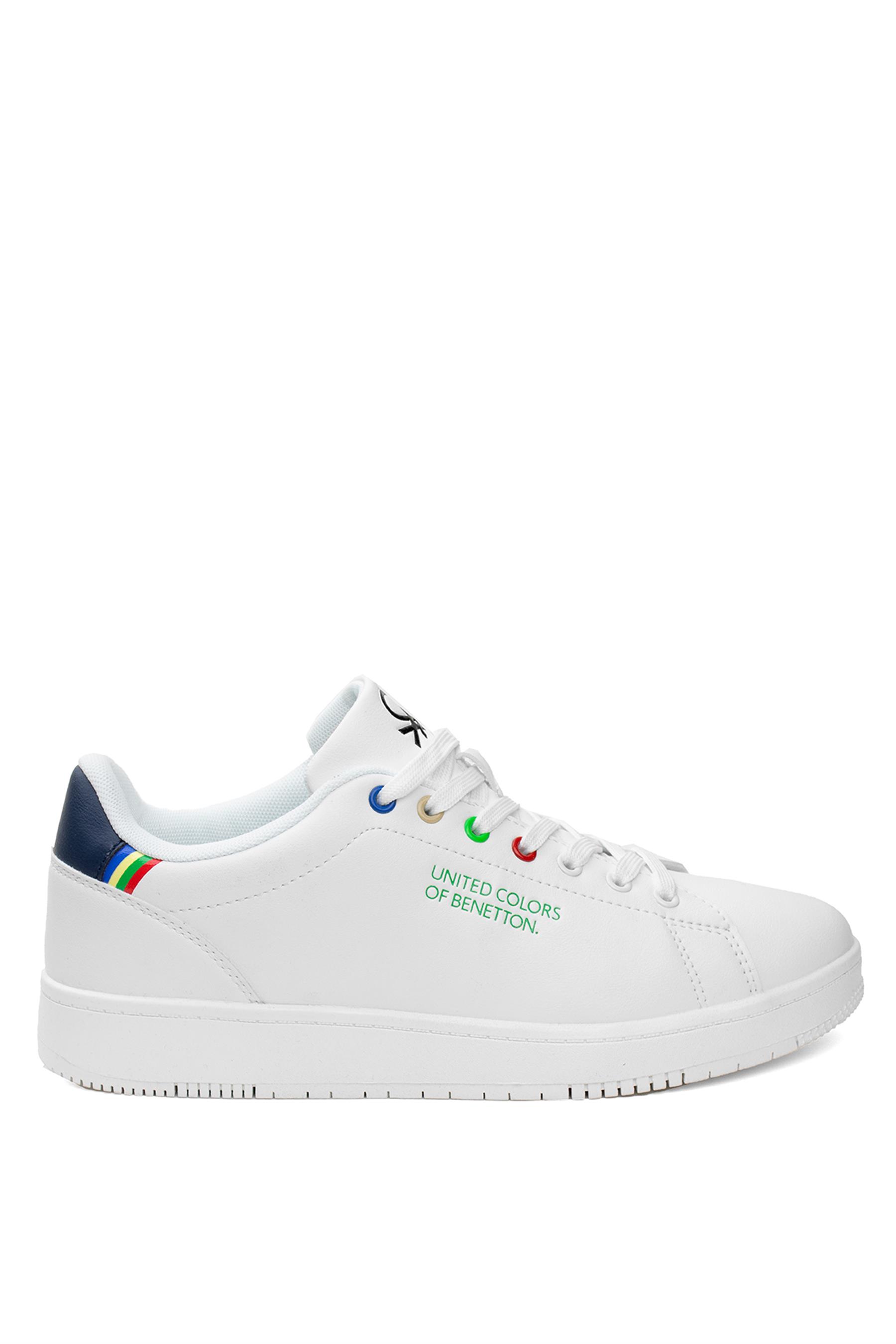 Benetton BNI-10063 Erkek Klasik Sneaker Beyaz