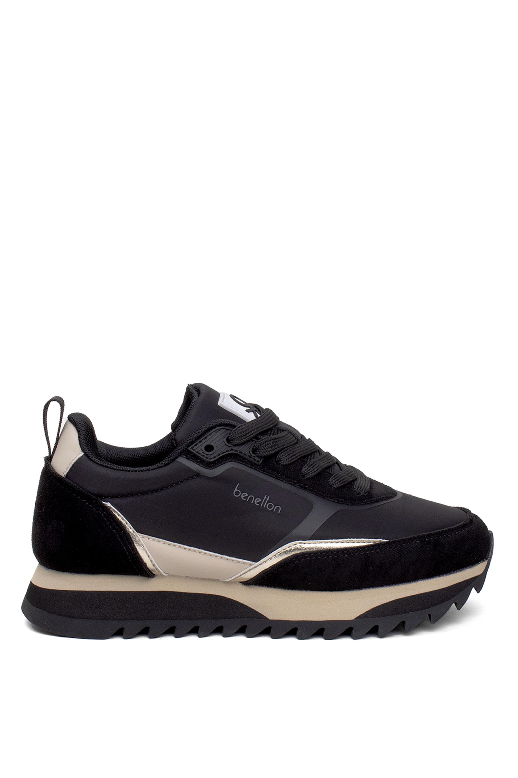 Benetton BNI-11133 Kadın Klasik Sneaker Siyah