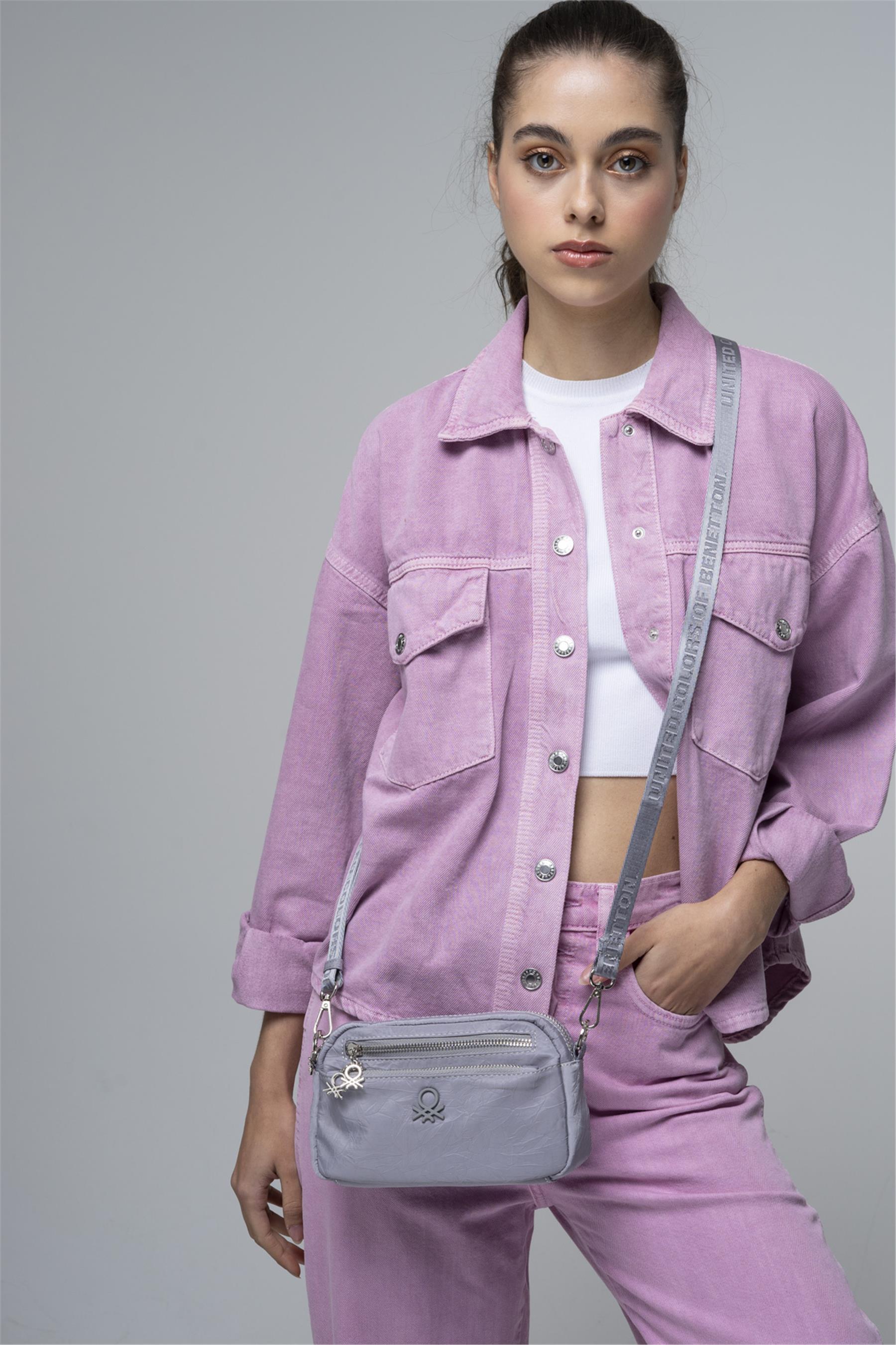Benetton BNT687T Kadın Çanta Gri