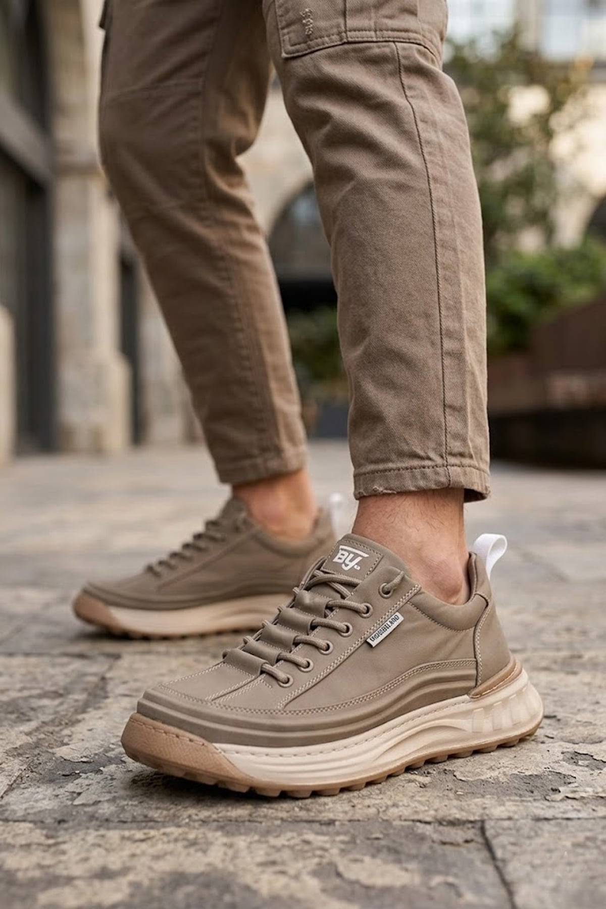 Buldozer 261437 Erkek Klasik Sneaker Haki