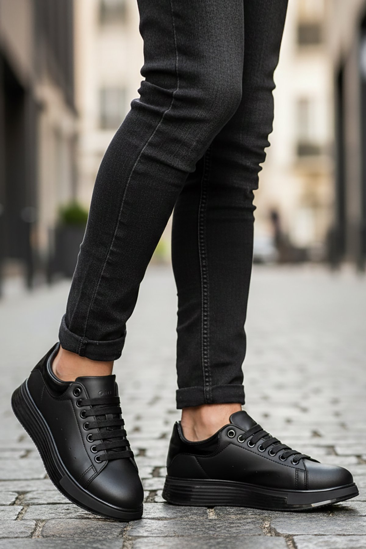 Cap 2044 Erkek Klasik Sneaker Siyah