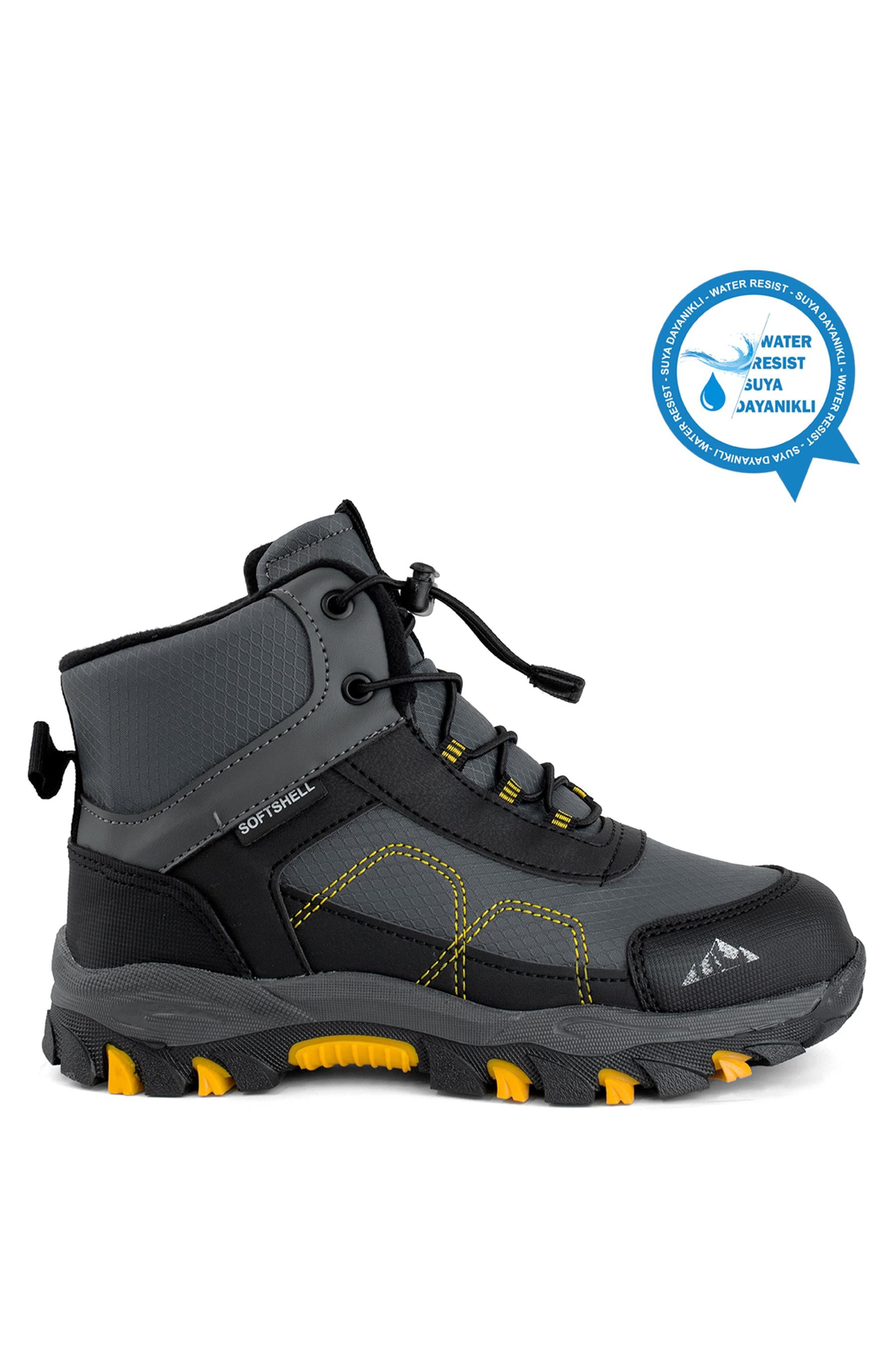 Cool Alfa Erkek Çocuk Outdoor Bot Siyah - Sarı