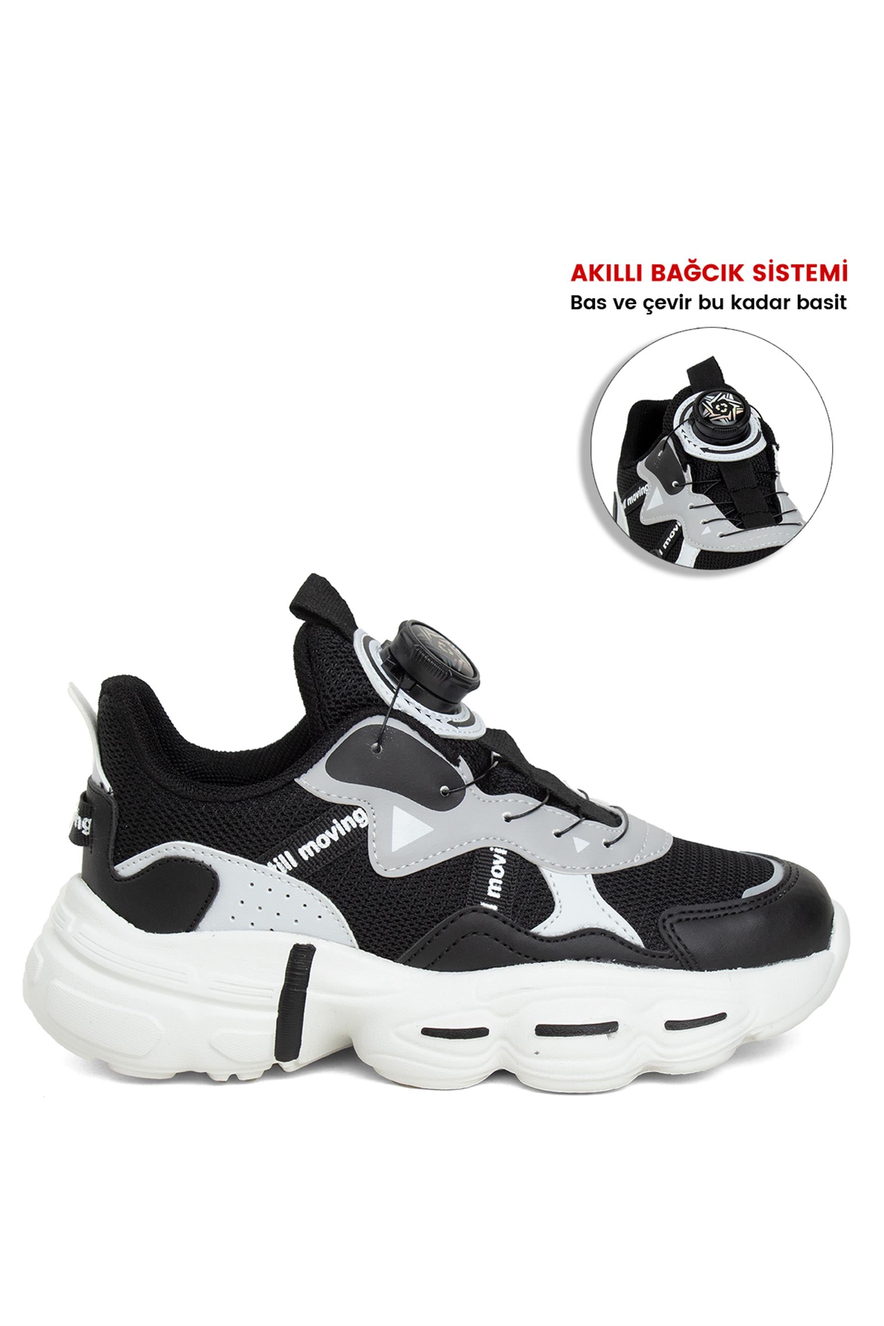 Cool Rex Filet Erkek Çocuk Yürüyüş Ayakkabısı Siyah