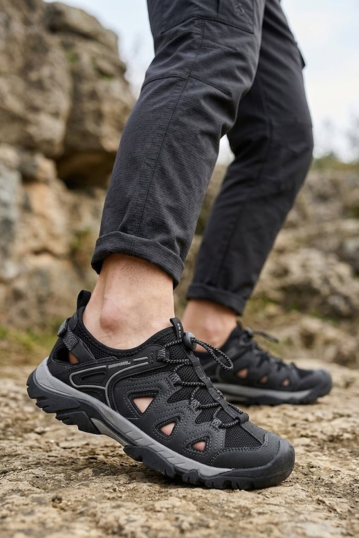 Dockers 102249462 6M 236800 6 FX Erkek Düz Sandalet Siyah