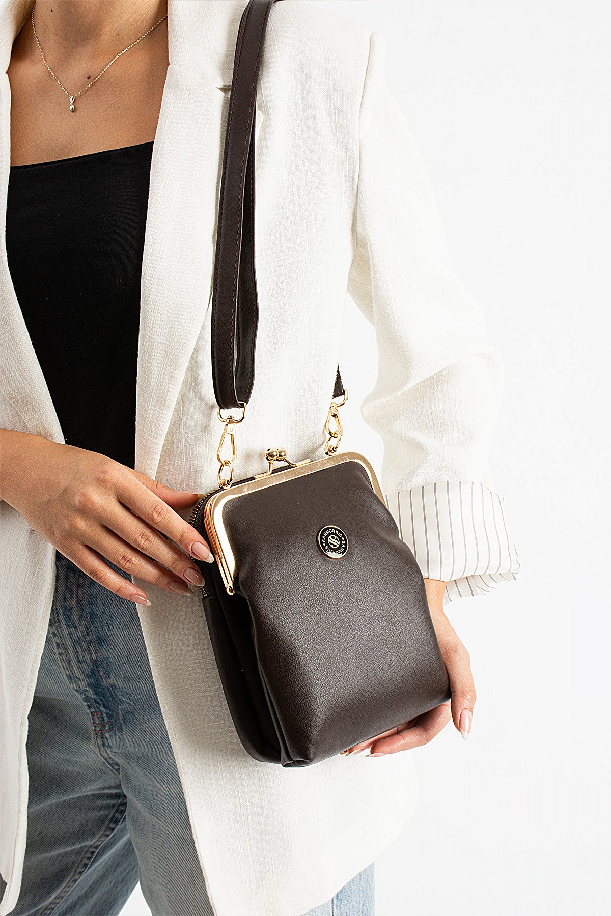 Elit 25KSNM1433C Kadın Omuz Çantası Kahverengi