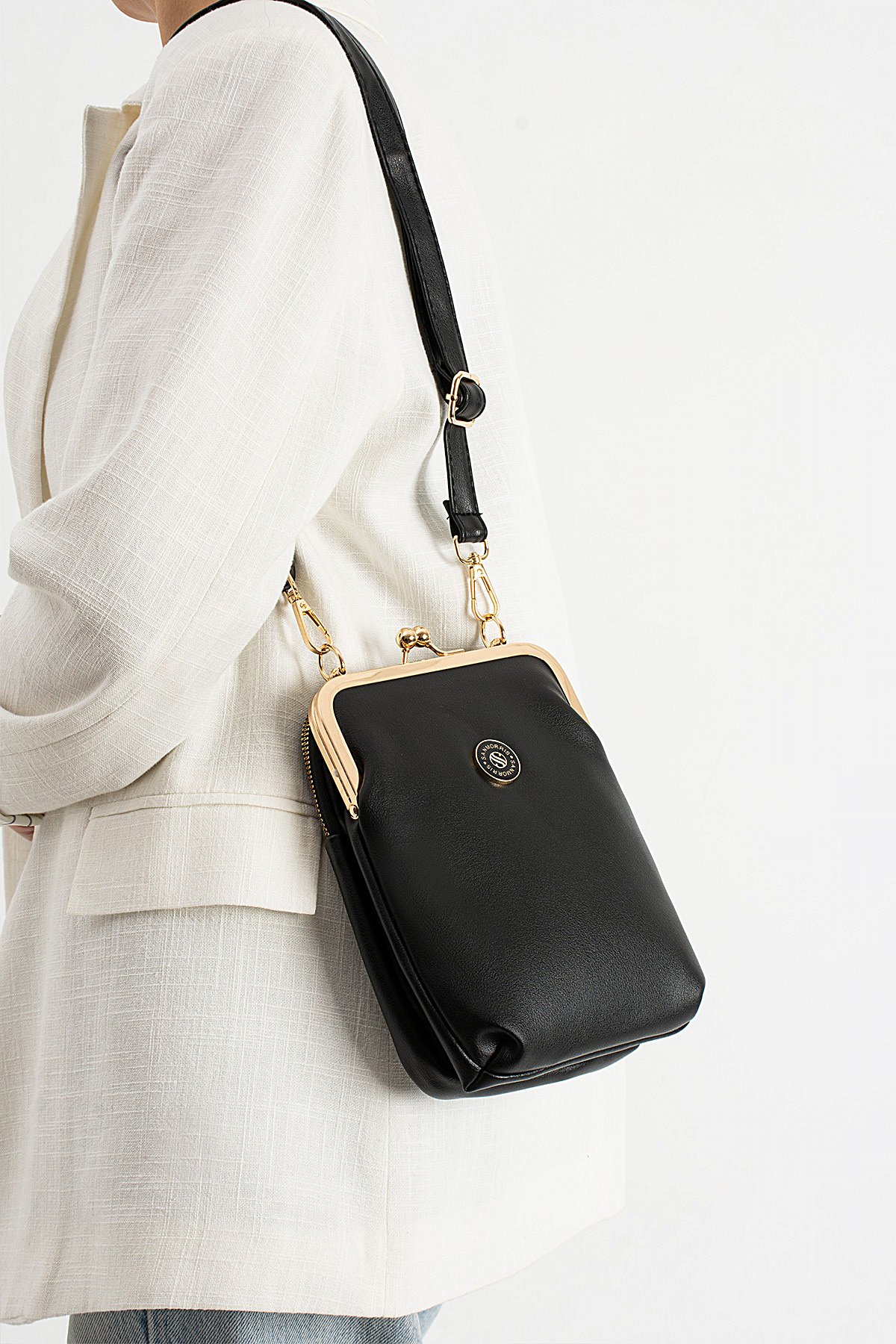 Elit 25KSNM1433C Kadın Omuz Çantası Siyah