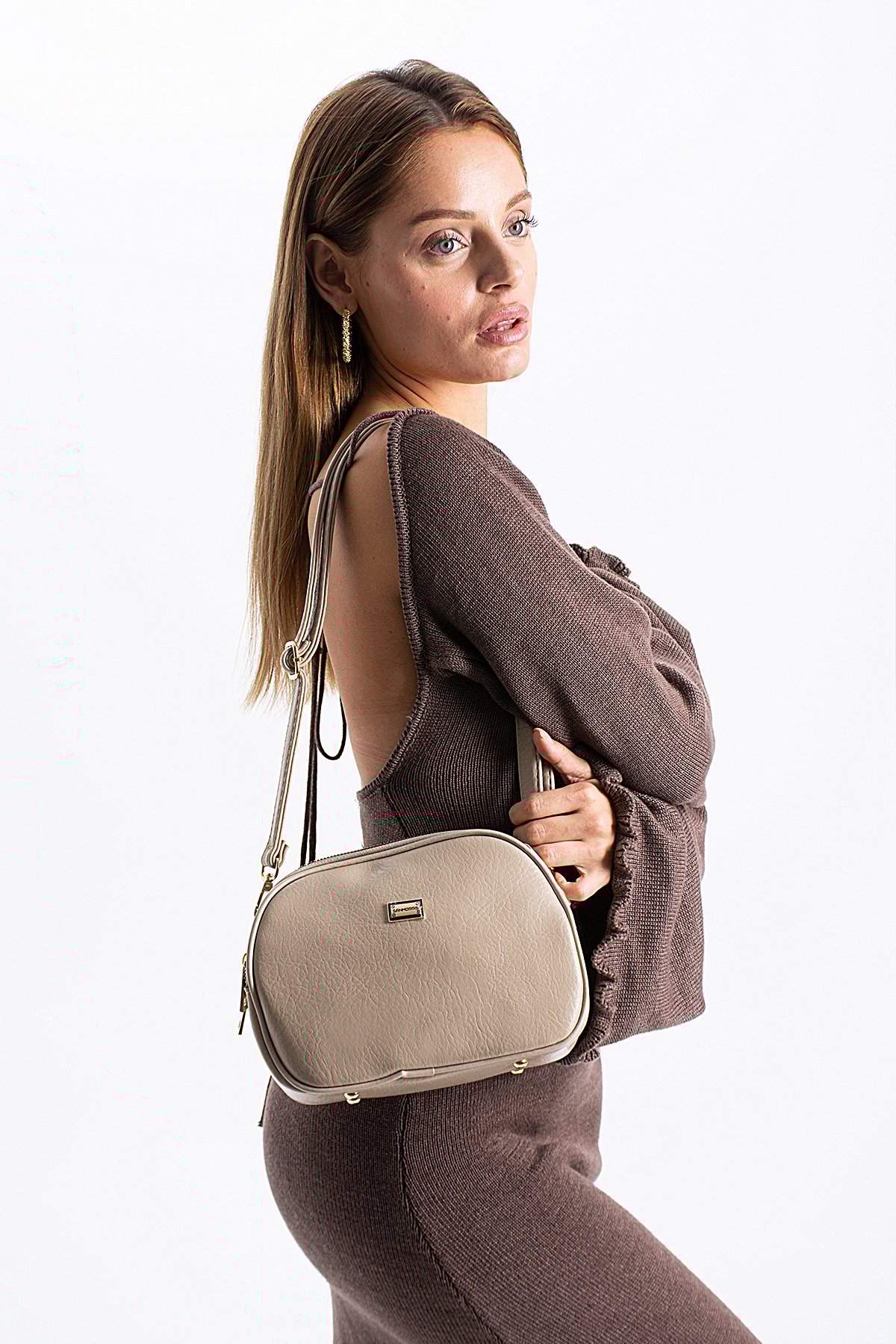 Elit 25KSNM1435C Kadın El Çantası Kum Rengi