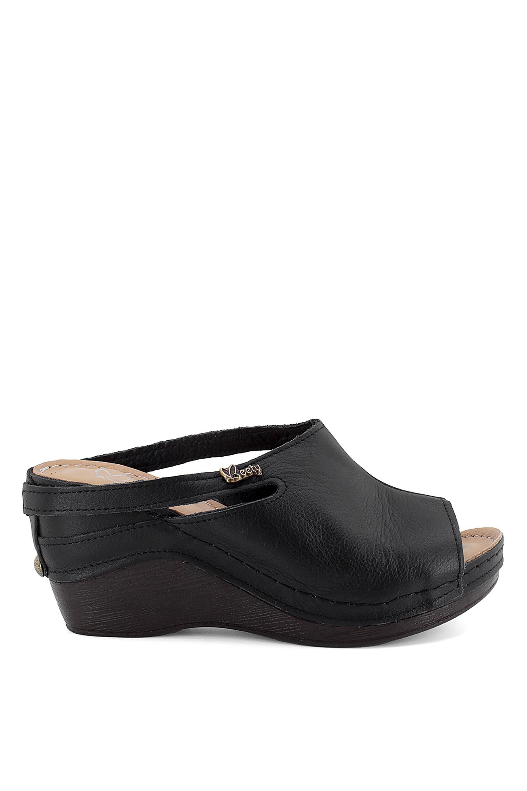 Elit Aky87.1001 Kadın Dolgu Topuk Terlik Siyah