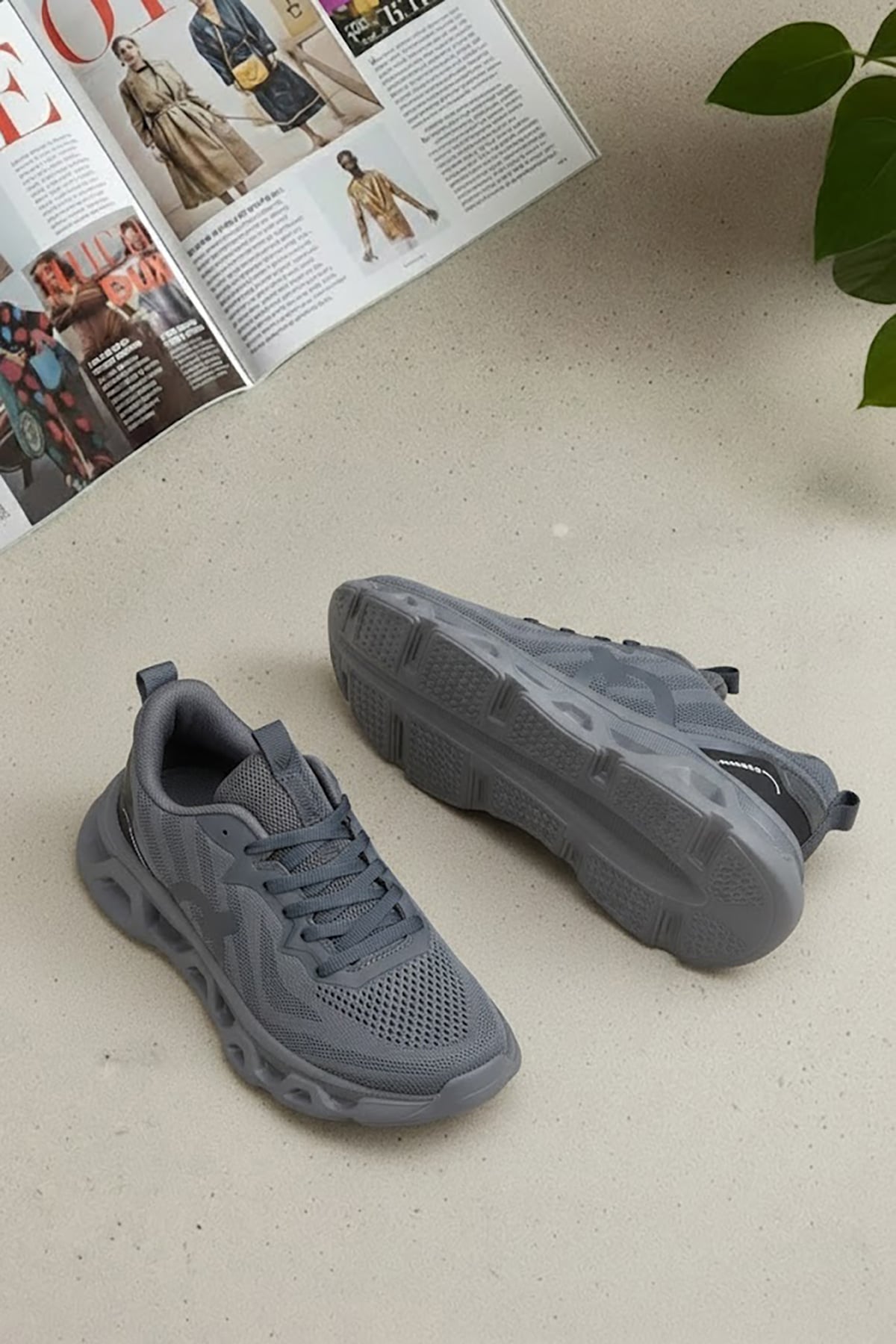 Elit ASENS4342 Erkek Klasik Sneaker Füme