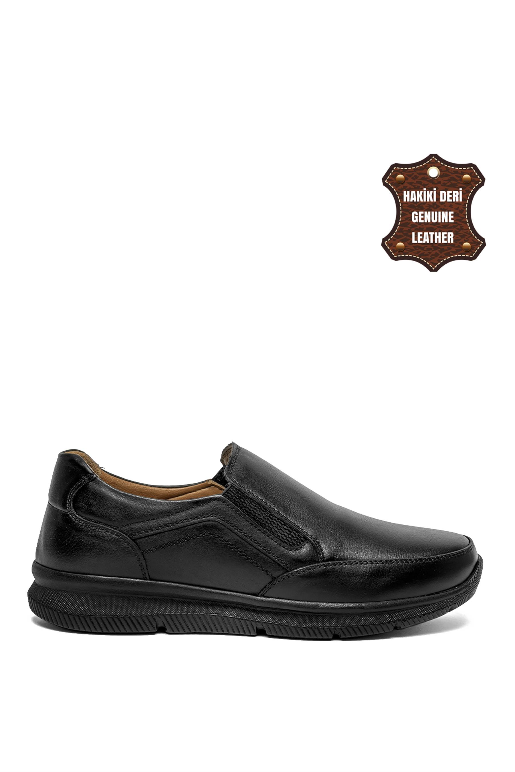 Elit AsFLL405C Erkek Hakiki Deri Günlük Ayakkabı Siyah