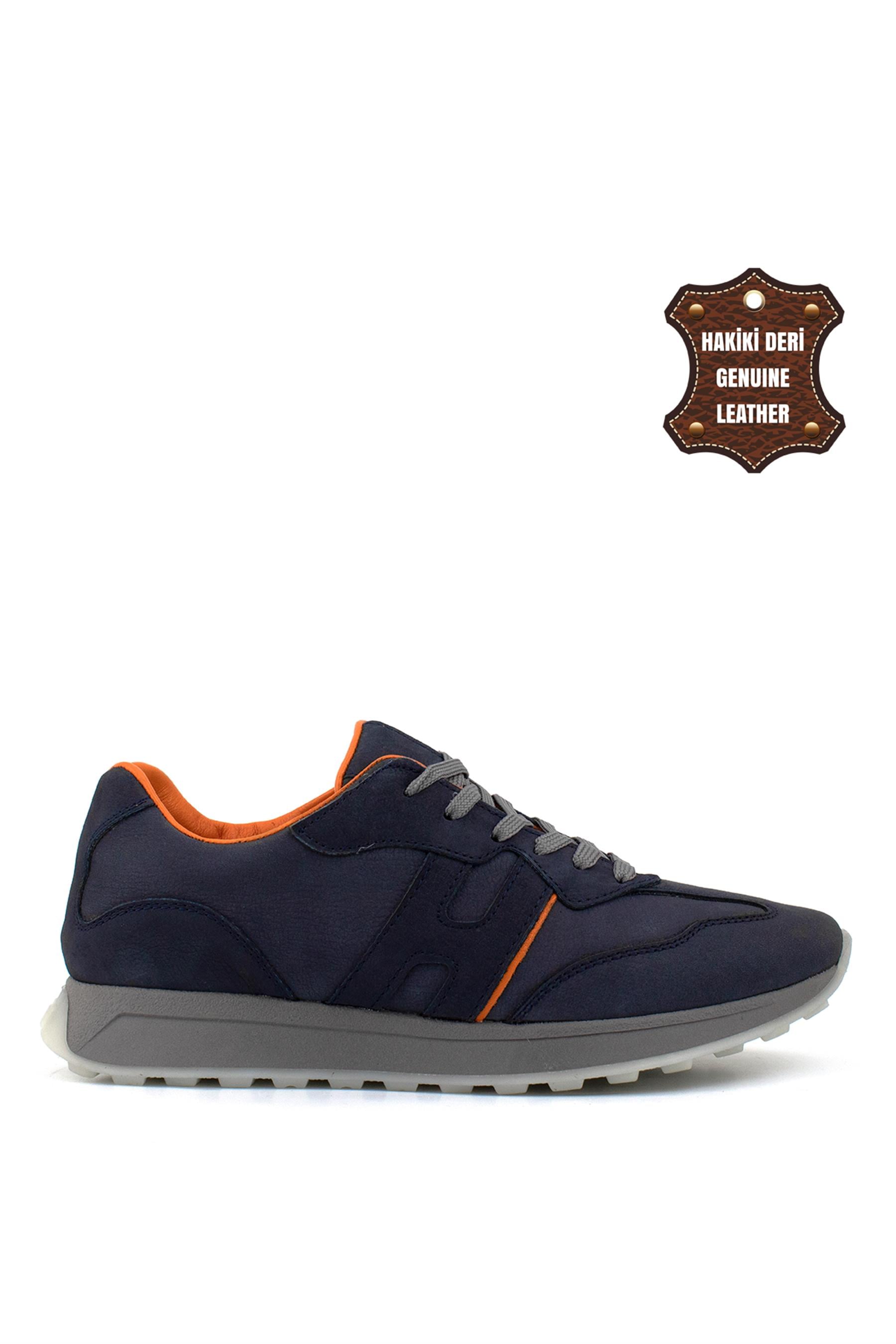 Elit AsFLL901N Erkek Hakiki Deri Günlük Ayakkabı Lacivert