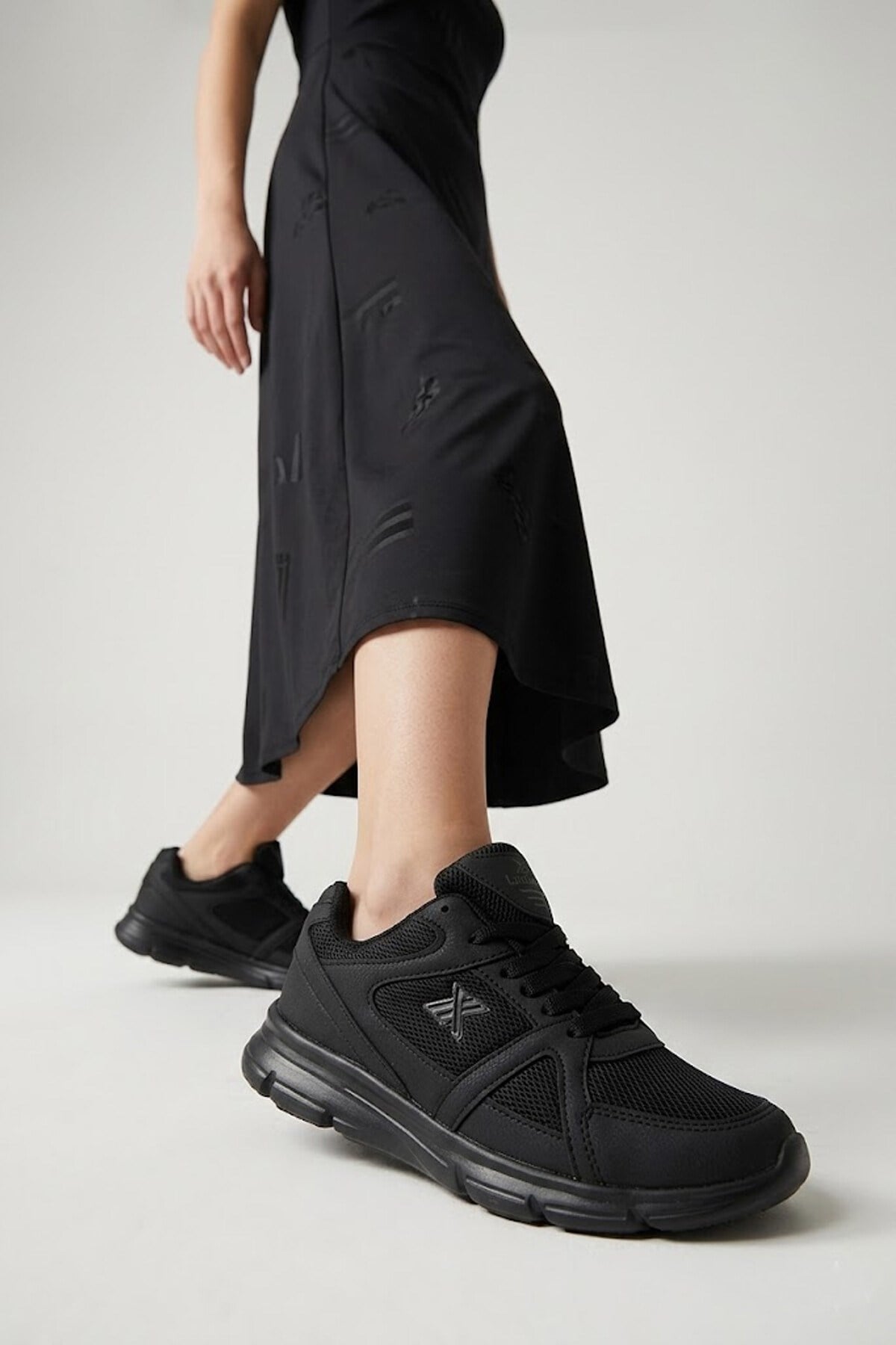 Elit ASPRT251 Garson Klasik Sneaker Siyah - Füme