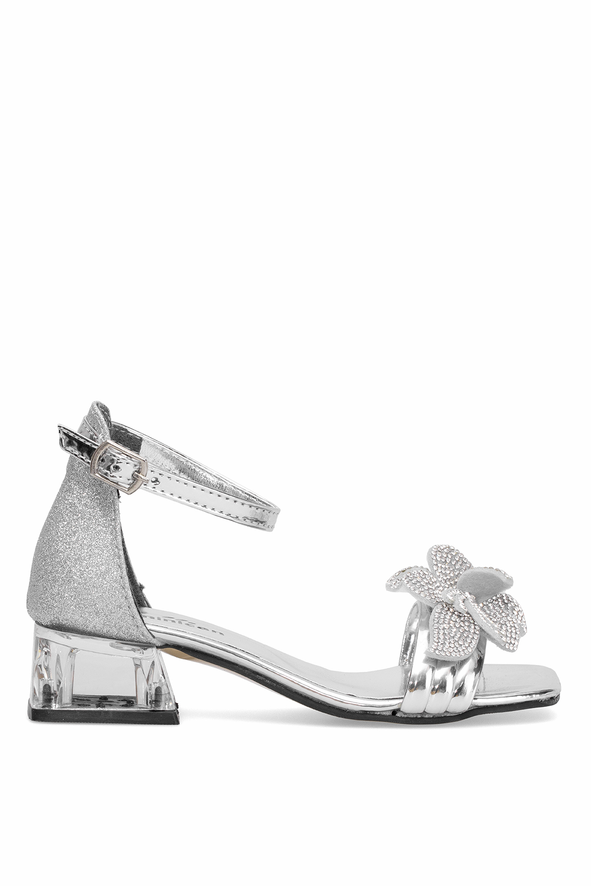 Elit BR-F-105-25Y Filet Kız Çocuk Abiye Ayakkabı Gümüş