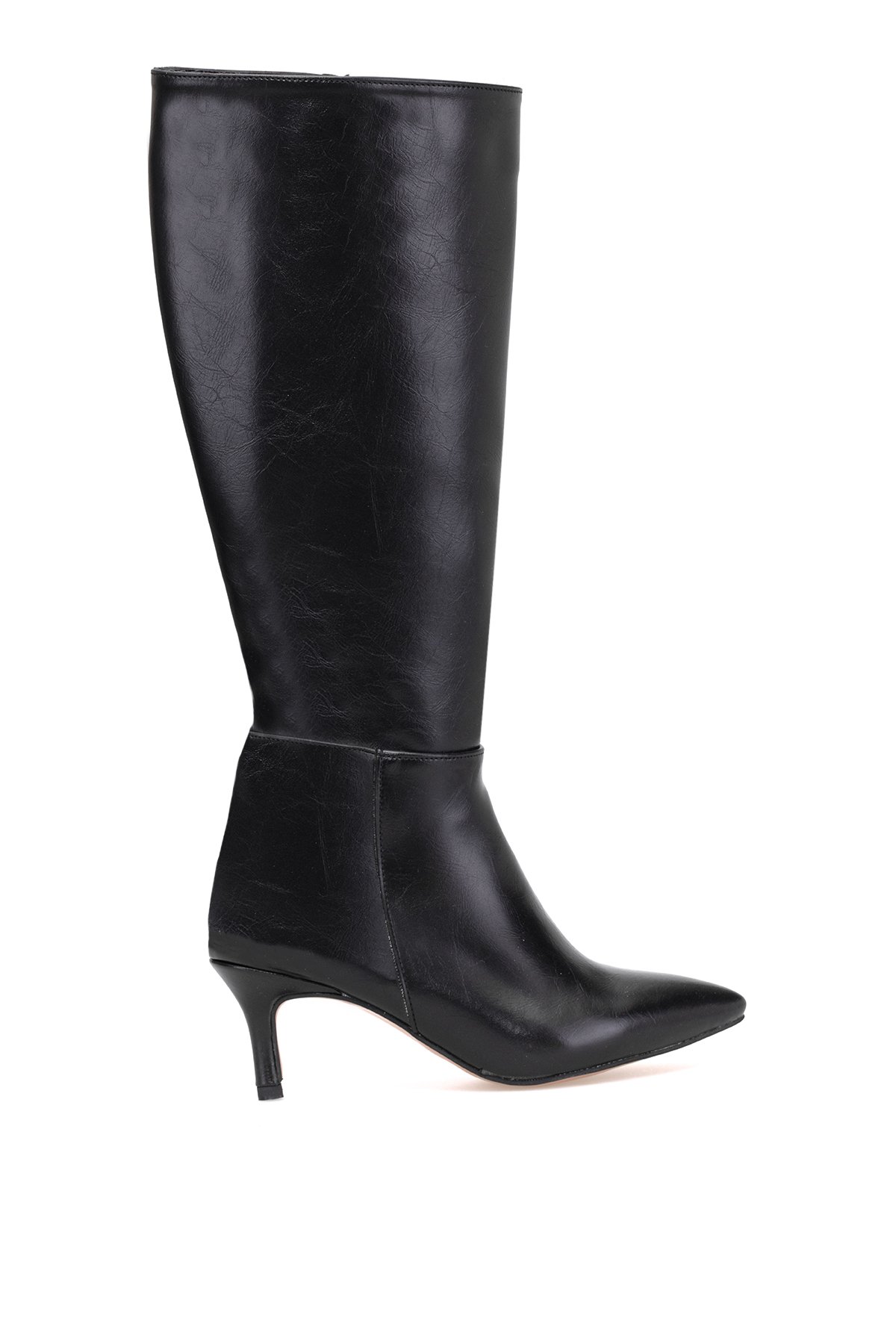 Elit Brk612C Kadın Topuklu Çizme Siyah