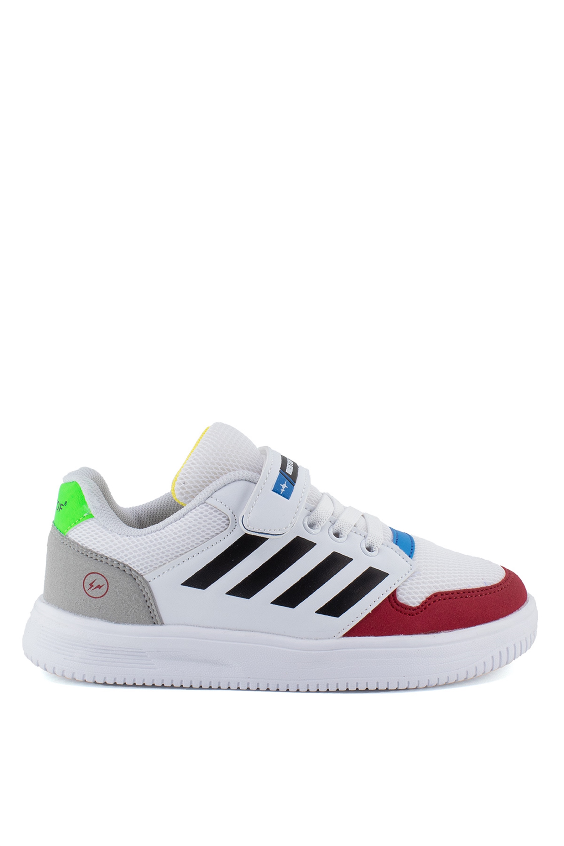 Elit Bst074C Filet Erkek Çocuk Spor Ayakkabı Beyaz - Kırmızı