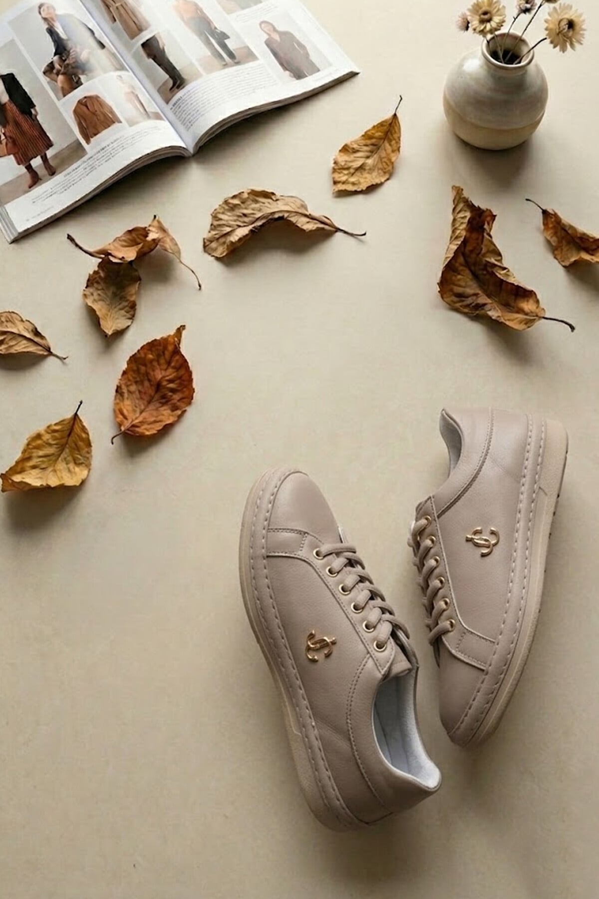 Elit BTFLRMRC-5400 Kadın Klasik Sneaker Bej