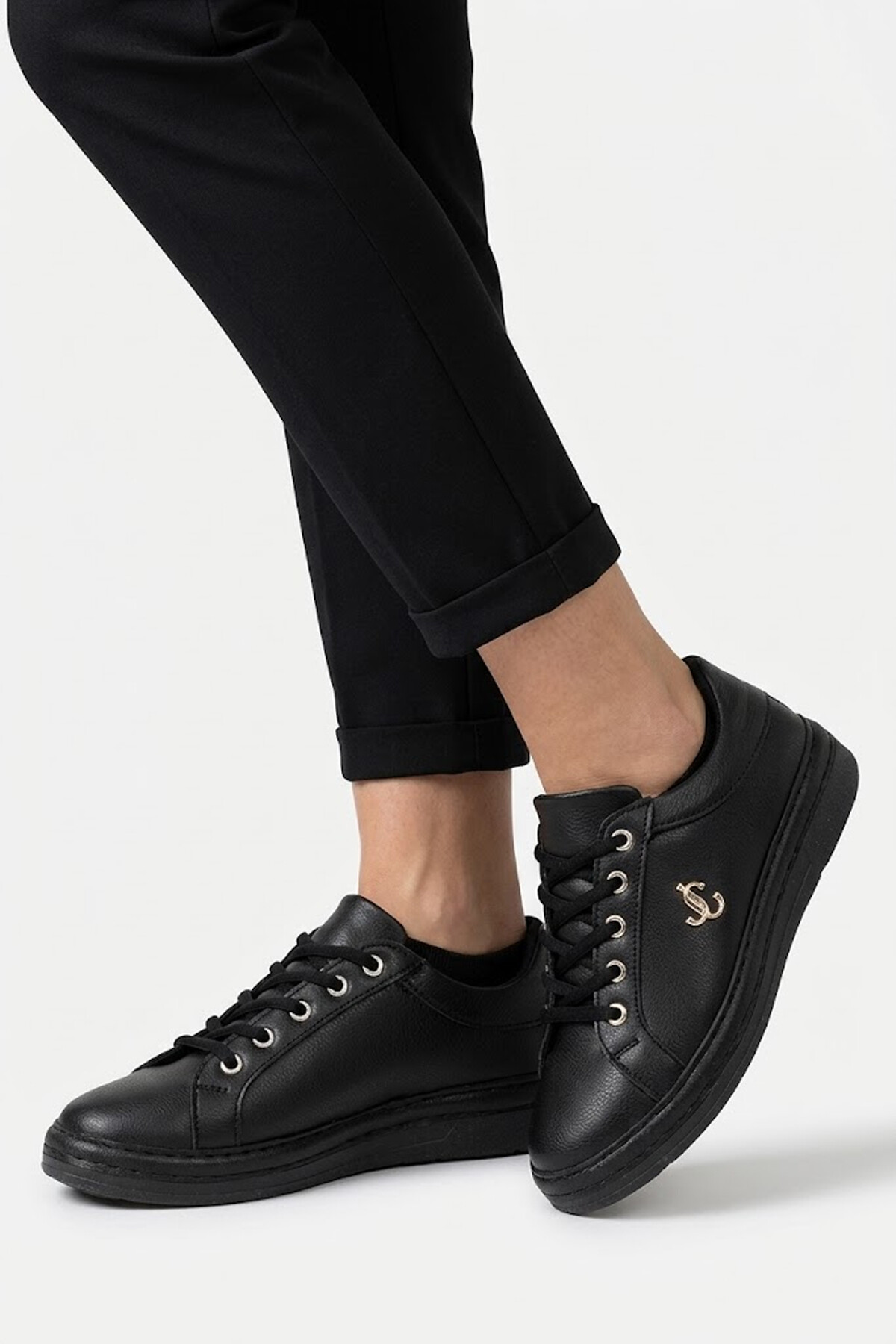 Elit BTFLRMRC-5400 Kadın Klasik Sneaker Siyah