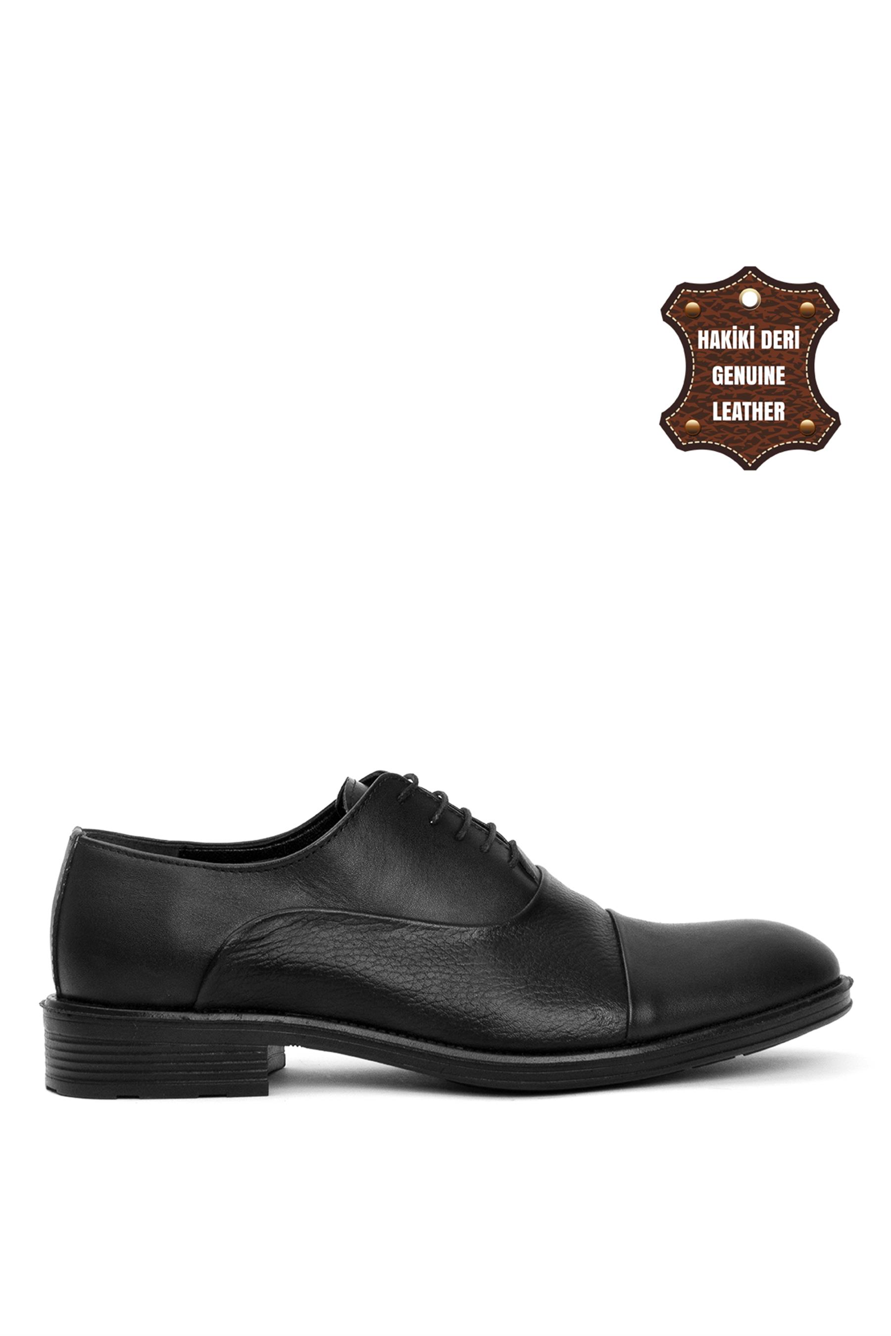 Elit BtKRD01 Erkek Hakiki Deri Klasik Ayakkabı Siyah