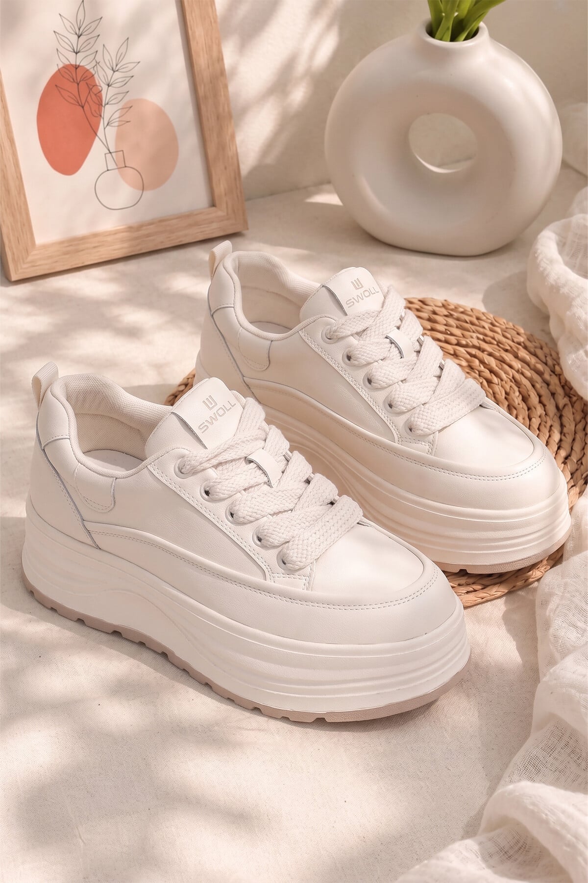 Elit HML262-1102 Kadın Klasik Sneaker Beyaz