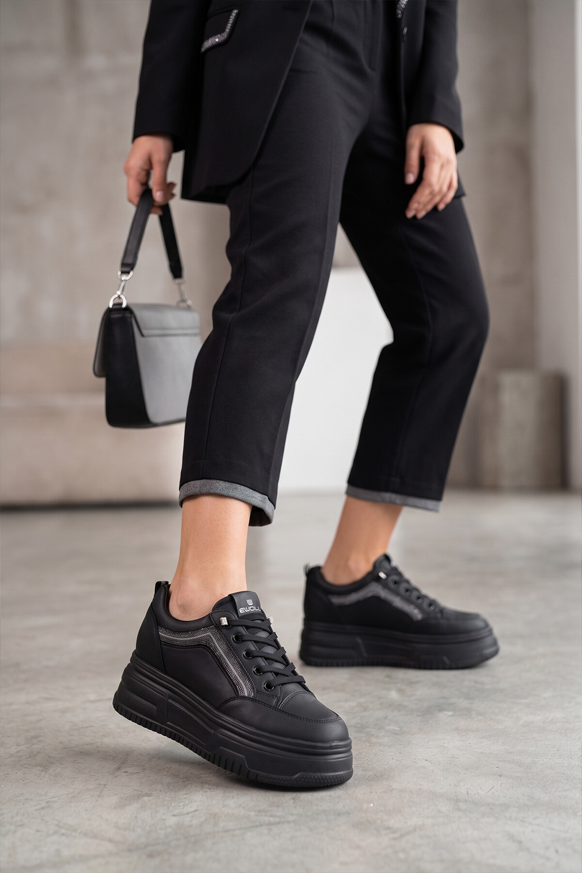 Elit HML262-1174 Kadın Klasik Sneaker Siyah