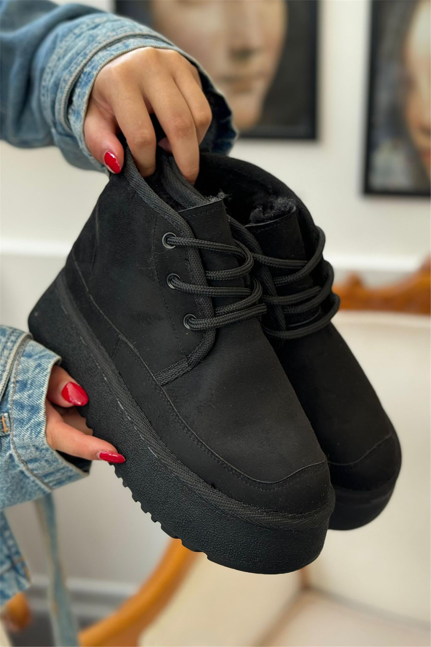 Elit MRT101S Kadın Düz Bot Siyah