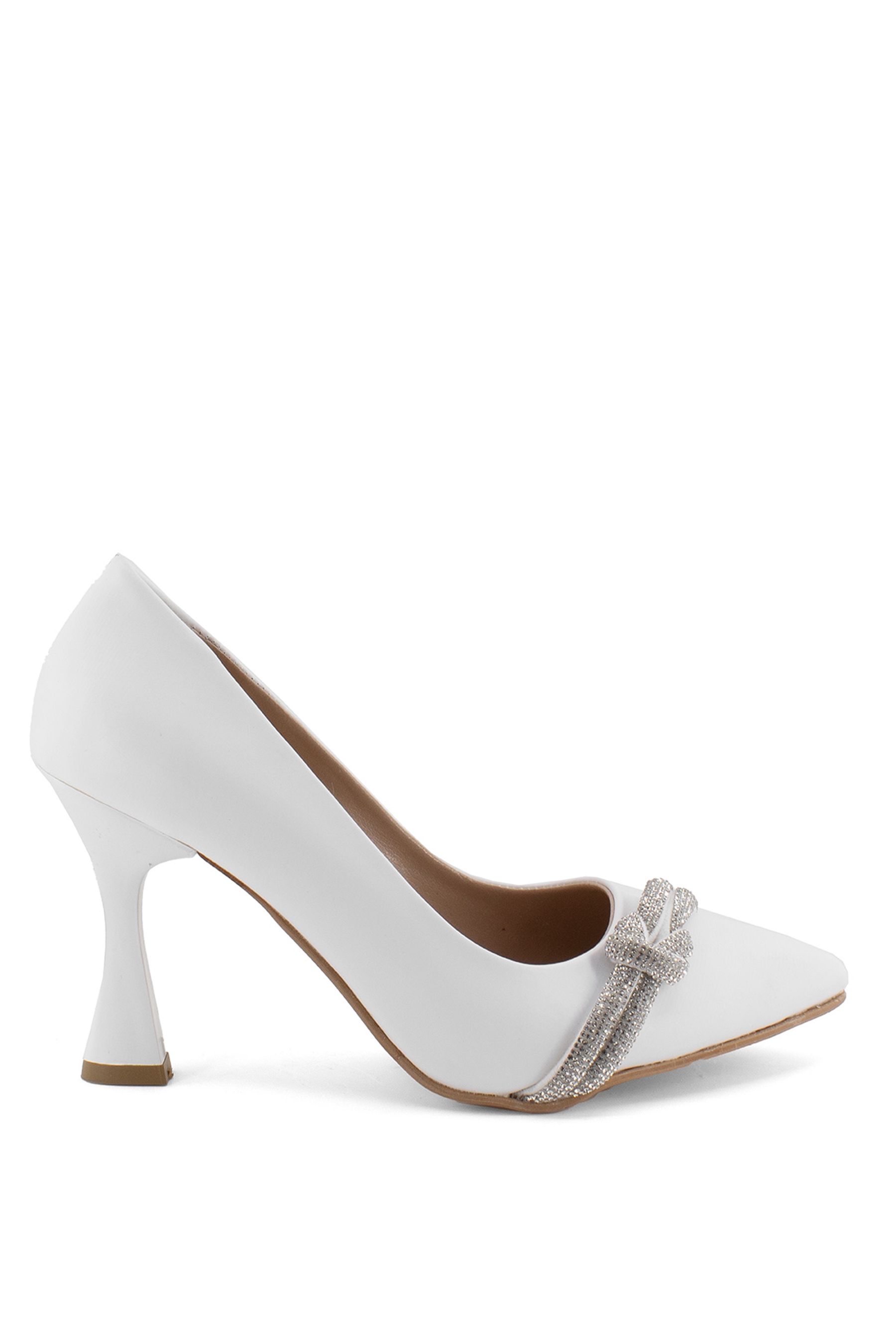 Elit Mst013C Kadın Stiletto Beyaz