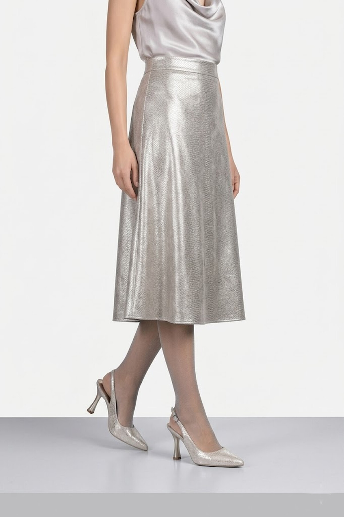 Elit MST1370ZS Kadın Klasik Topuklu ayakkabı Altın