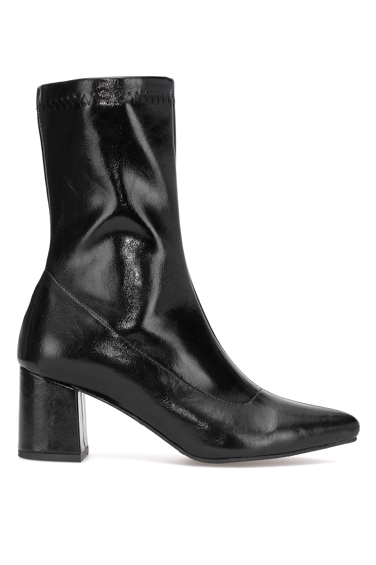 Elit PM08 K1783-2 Kadın Topuklu Bot Siyah