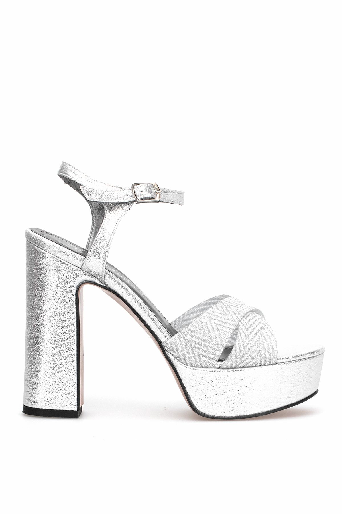 Elit PM08 K2057 Kadın Platform Ayakkabı Gümüş