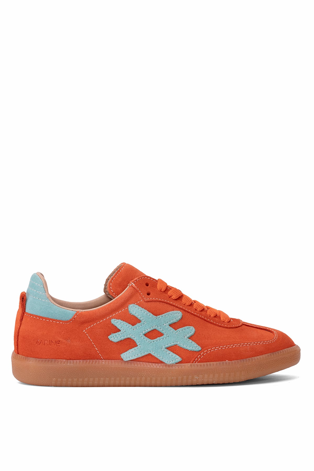 Elit Rch088-M-Vade Kadın Hakiki Deri Klasik Sneaker Turuncu
