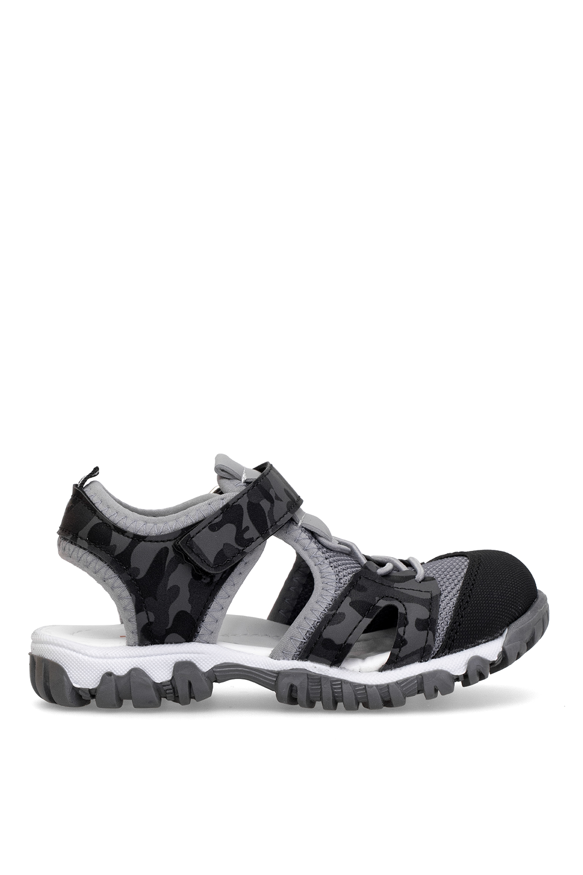 Elit ŞA-F-041-25Y Filet Erkek Çocuk Düz Sandalet Siyah