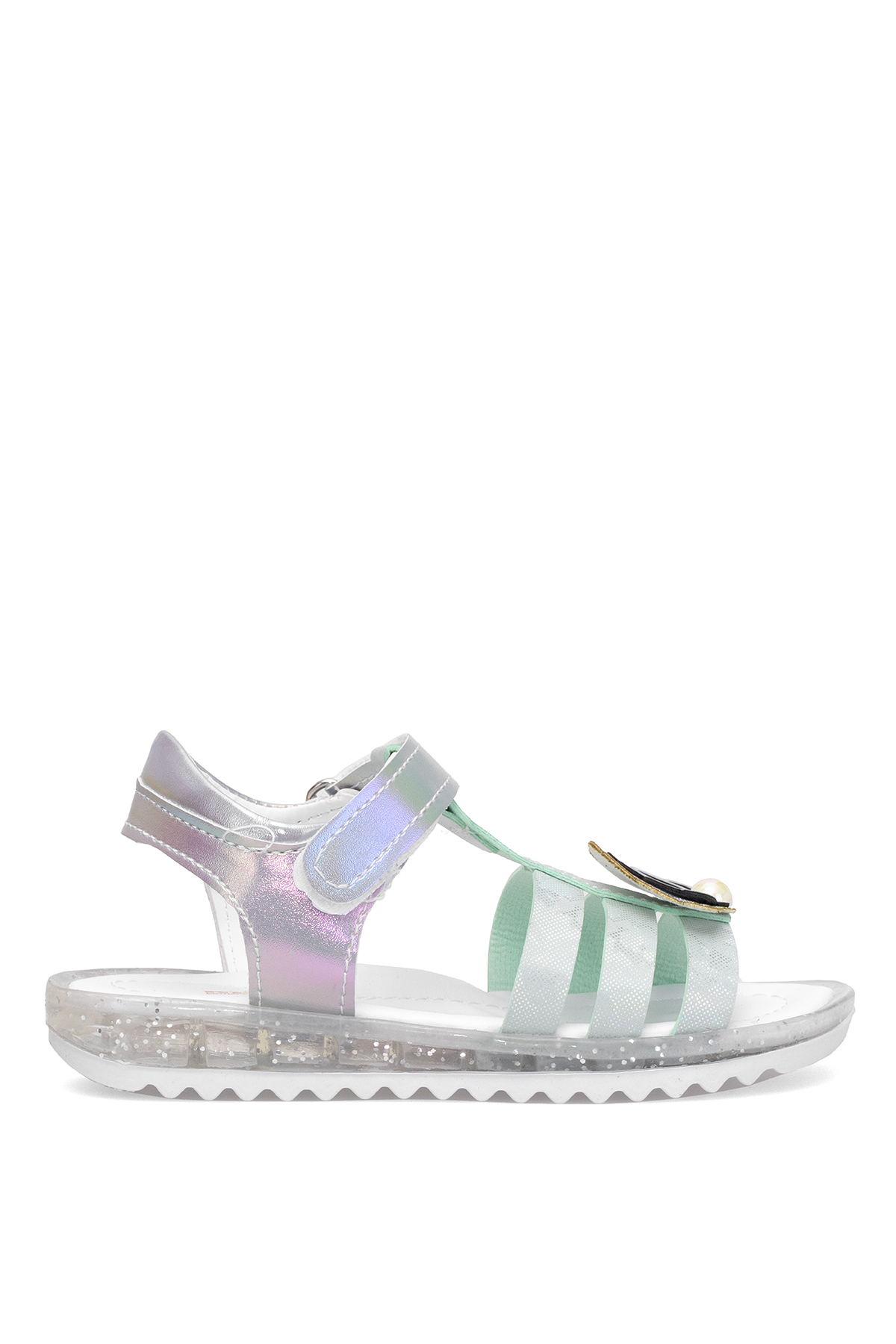 Elit ŞA-P-034-25Y Patik Kız Çocuk Düz Sandalet Yeşil