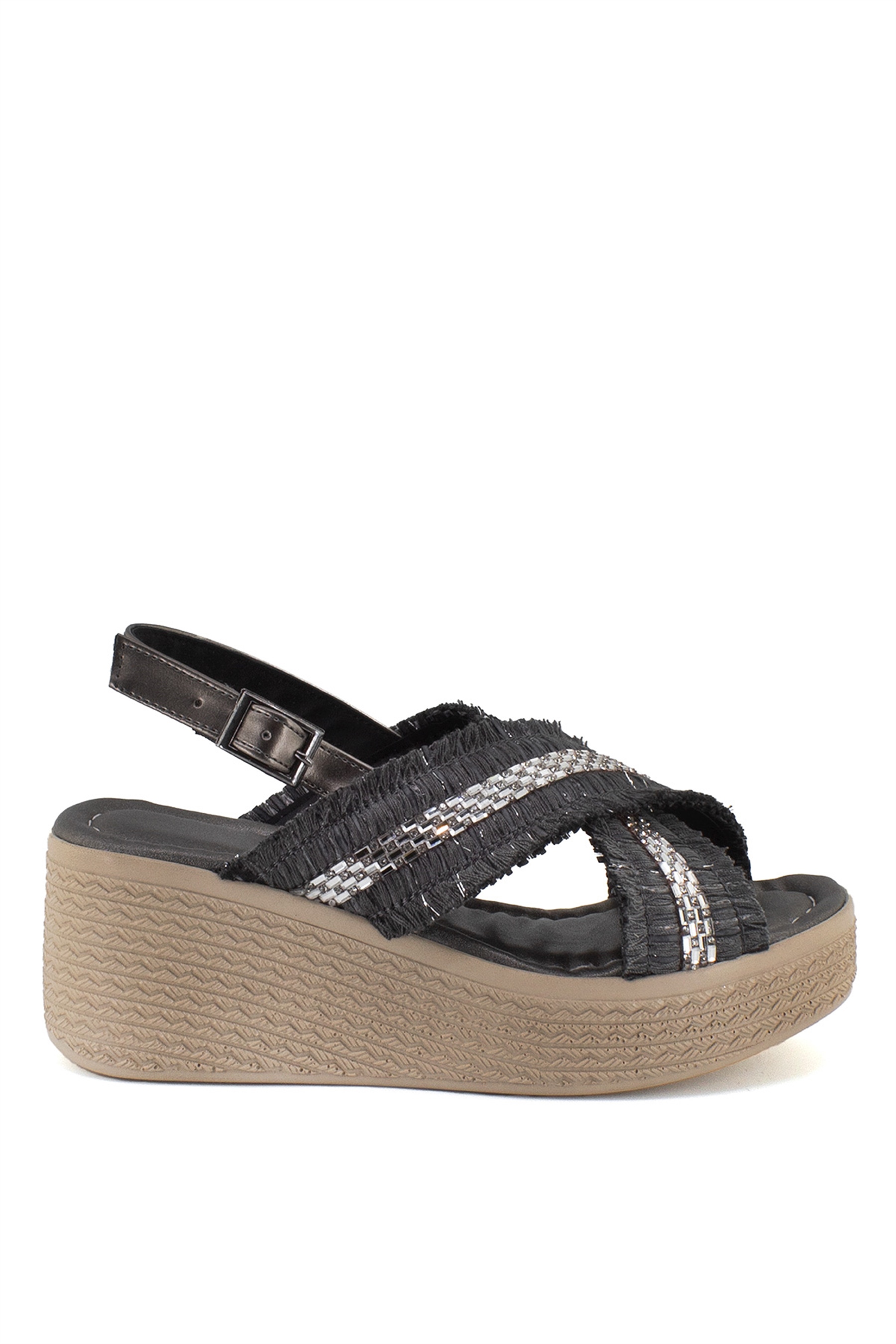 Elit ThFl14804C Kadın Sandalet Siyah