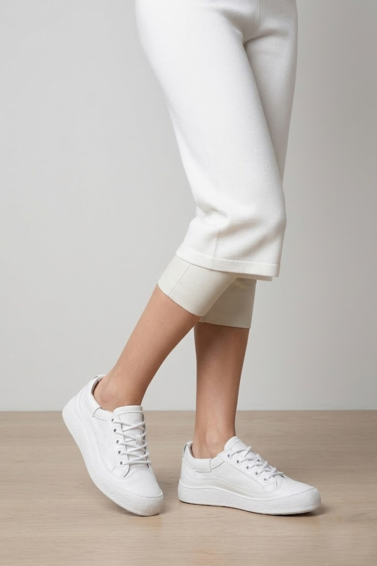 Elit YSFLT373 Kadın Klasik Sneaker Beyaz